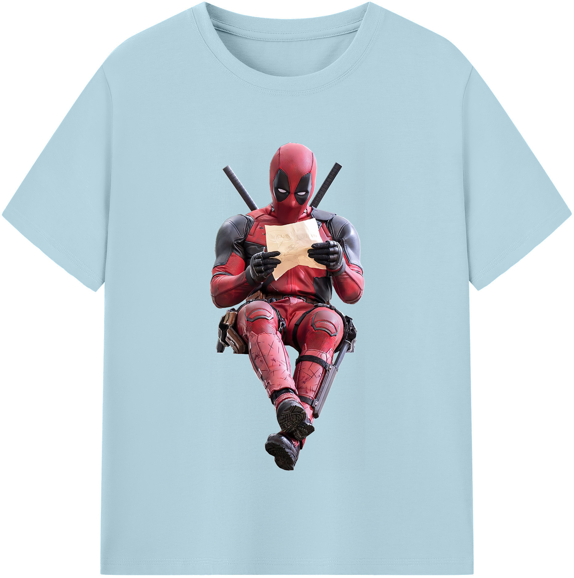 （画像用） Deadpool デッドプール 綿100％半袖Tシャツ（フロントプリント）